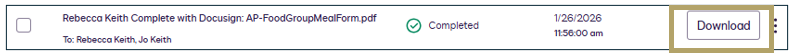 DocuSign Download screenshot