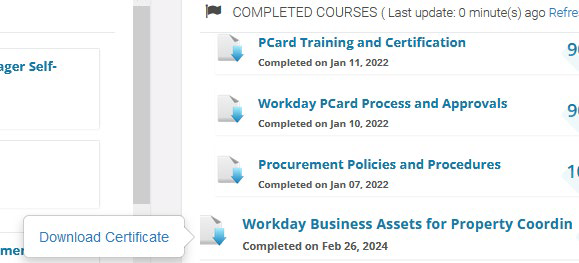 Download Certificate Screenshot